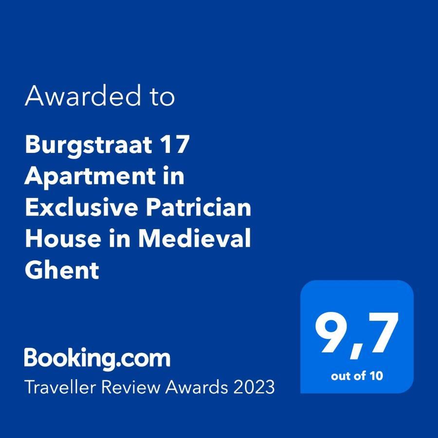 Burgstraat 17 Apartment In Exclusive Patrician House In Medieval גנט מראה חיצוני תמונה